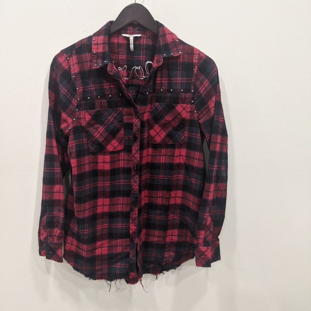 Buckle S Red Plaid Long Sleeve